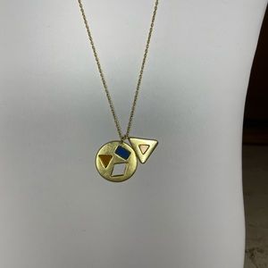 Madewell Geometric stone necklace